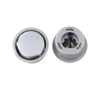 Lecreatekit Magnetic Temperature Limiter for Rice Cooker, 150°C Thermal Cut-Off Switch Controller, 250V 15A Heat Sensor Replacement Part, Silver 49x35mm, 2 Pack