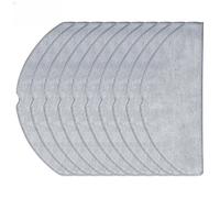 Lecreatekit Microfiber Mop Cloths Compatible with Vyzzle D10, for ilife V20, for laresar L10, for roidmi Eve & for rook S Robot Vacuum, Washable Replacement Pads for Pet Hair and Hard Floors, 4 Pack