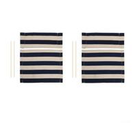 Lecreatekit Polyester Directors Chair Cover, Replacement Canvas Seat Covers Casual Kit Garden Chairs Polyester Material For Home Garden(2 Set)