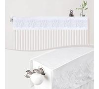 Lecreatekit Radiator Dust Cover, Radiator Cover Elastic Adjustable Modern White Washable Fabric With Valve Hose Cover For Radiator Dust Catcher Radiator Dust Cover(100cm)