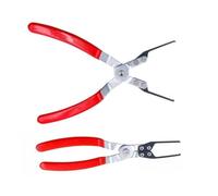 Lecreatekit Relay and Fuse Extraction Pliers Set for Tight Spaces, Angled Tip Electrical Relay Remover Tool with Insulated Handles for Car Dashboard Repair