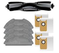 Lecreatekit Replacement Parts for for airrobo GT21 Robot Vacuum, Roller Brush with Dust Bags and Mop Cloths, 3.5L Auto Empty Station Accessories Kit