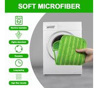 Lecreatekit Reusable Microfiber Mop Pads for Swiffer Sweeper Mops - 29 x 15 cm Washable Floor Cleaning Pads, Fits Hardwood, Tile, Vinyl & Laminate, 2-Pack