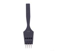 Lecreatekit Round Hole Punch Leather Tool Replaceable Pricking Iron for Various Stitching Techniques in Leather Crafting (3.85mm 4 tooth)