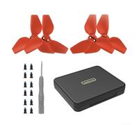 Lecreatekit Sleek and Portable EVA Container Designed Specifically for The Safe Transportation of for DJI Neo Drones' Four Essential Blades and Accessories (red)