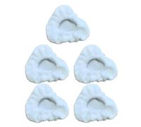 Lecreatekit Small Triangle Microfiber Bonnets, Reusable for steam Cleaner Pads for dupray for mcculloch Awasky, Washable Mop Heads for Tile Hardwood