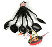 Lecreatekit Spatula Set, 6 Pc Non Nylon Cookware Kit, Kitchen Utensils With Prevent Your Hands From Getting Burned, For Baking, Frying,