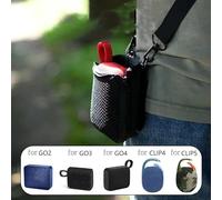 Lecreatekit Speaker Crossbody Mesh, Crossbody Storage for JBL, Dustproof Portable Speaker Carrying Bag with Shoulder Strap, for GO34 and for CLIP5, for Outdoor Travel