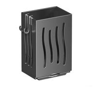 Lecreatekit Sturdy and Practical, Wall Mounted Cutlery Rack for a Clutter Free Kitchen (Black)