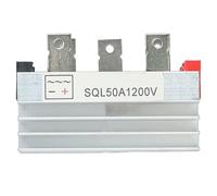 Lecreatekit Three-Phase Bridge Rectifier 50A 1000V SQL Series with Aluminum Heatsink for Brushless Generator DC Power Conversion 60x34x30mm