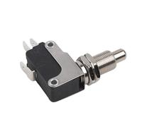 Lecreatekit V-16-1CQ Limit Switch Panel Type Point Action Travel Switch M10 Mounting 2mm Travel for Industrial Machinery Robotics Automation Control Systems Black Silver