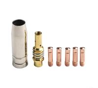 Lecreatekit Welding Equipment Essentials Set of Seven MIG Tips Designed for Compatibility with MB15/15AK Models Including Accessories (0.9mm)