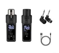Lecreatekit Wireless Microphone System Transmitter Receiver, Microphone Transmitter Receiver Performance XLR Connectivity For Dynamic Usage(1 for Condenser)