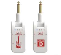 Lecreatekit Wireless Transceiver,2.4GHz Wireless Guitar System With 8 Channels Without The Restrictions Of Cables For Electric Guitars Basses(White)