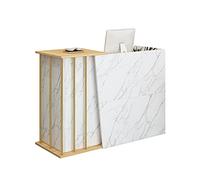 Lectern Podium,Guardrail Design Drawer Type Classroom Podium Speech Desk, School Welcome Desk Hotel Etiquette Reception Desk/A / 100x40x90cm