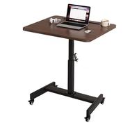 Lectern Podium Stand, Lectern Podium Stand,Mobile Lectern Podium Stand, Rolling Podium Pulpits, Portable Church Pulpit with Wheels, Height Adjustable Hostess Stand Lectern Desk, Easy Assembly,Walnut