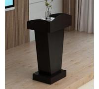Lectern Podium Stand Portable Podium Information Desk at The Sales Office Small Teacher's Console Podiums for Classroom Church Lecture Restaurant,Black