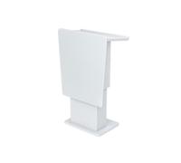 Lectern Stand Wooden Liftable Lectern White Conference Room Podium Table Modern Reception Desk Podiums