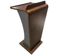 Lecterns Podium Curved Metal Podium Floor Standing Lecture Podium Standing,Wooden lecterns,podiums,Open Storage Shelves,Teacher's Standing Desk for classrooms,Hostess Stand,for Churches and