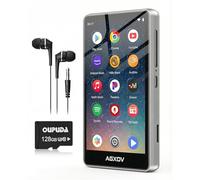 Lecteur MP3 Spotify with Bluetooth and Wi-Fi, AGXOV Baladeur MP3 Bluetooth with écran Tactile de 4.02 Pouces, 144Go Lecteur MP4 Compatible with FM Radio, Amazon Music, Deezer, Pandora, Play Store
