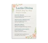 Lectio Divina Poster Christian Prayer Guide Print