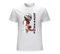Lectoure Pure Fernando Alonso Essential T-Shirt Summer Tops T Shirts for Men Pack White S