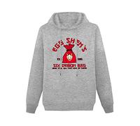 Lectoure Pure Men's Heavyweight Hooded Egg Shen'S Six Demon Bag Big Trouble In Little China Custom Logo Long Sleeve Sweatshirts Grey L