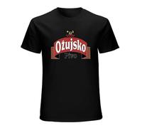 Lectoure Pure Men's Ozujsko-Pivo-Croatia-T-Shirt-T-Shirt-Sports-Fan-T-Shirts-Tops-Sublime-T-Shirt-T Black XL