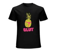 Lectoure Pure Men's Pineapple Slut Brooklyn 99 Tv Series Season 6 Inspired T Shirt Yellow Black M