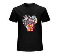 Lectoure Pure Tieshen for Men Zombieland Saga T Shirt Fashion Anime Organic Cottonround Neck Design T-Shirt Black XXL