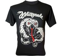 Lectro Men's Whitesnake English Hard Rock Band T-Shirt Black L