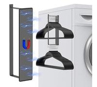 LECTRUS Powerful Magnetic Hanger Organizer Stacker- Easy Install for Dryer and Washer, Space Saving Hanger Holder for Your Laundry Room, Durable Premium Metal Material Hanger Stand, Black