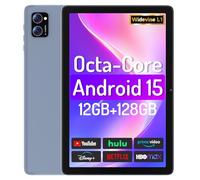 LECTRUS Tablet, 10 inch Android 15 Tablets with Octa-Core Processor, 12GB RAM +128GB ROM (Expand to 2TB), HD IPS Touchscreen, 10H Battery Life, Widevine L1, Dual Camera, BT5.0 & 5G WiFi Tablet PC