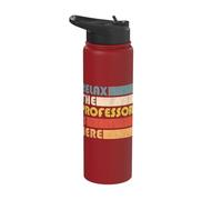Lecturer Relax Professor, Schoolteacher Stainless Steel Insulated Water Bottle