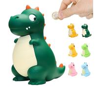 LEcylankEr Dinosaur Piggy Bank for Kids,Large Dino Money Box for Boys and Girls as Birthday Enrollment Baptism Birth Gifts (New Green)