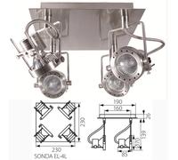 LED 4 Spot White GU10 Rail Ceiling Light Fitting Spotlight Lamp Kitchen Bar 240v