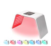 LED 3 in 1 Photon Treatment Skin Facial,160 LED Beads,7 Color Professional LED Light Therapy Face Mask,Facial Beauty Machine,Skin Facial Salon Spa Beauty Equipment