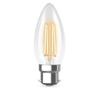 LED 35mm Candle 4.2W (40W eqv.) BC 4000K 220-240V Clear Dimmable Kosnic