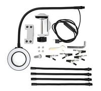 LED 3X Magnifying Table Clamp Soldering Helping Hand Flexible Arm for PCB Repair Station