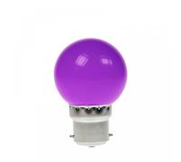LED 45mm Round 1W B22d Purple