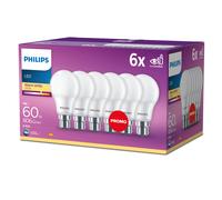 LED 60W A60 B22 WW FR ND 6CT/4, Matt