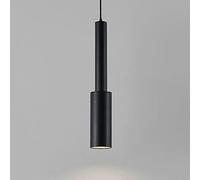 LED 7W Aluminum Pendent Light Fixture Dimmable Hanging Ceiling Lamp Black Cylinder Light Shade Adjustable Cord Spotlight for Kitchen Island Dining Bar Made in China