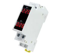 LED AC Dual Display Volt-Ammeter Mini Voltmeter Ammeter AC80-500V 1-100A 1Pcs