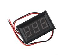 LED AC Voltage Meter 70V to 500V Digital Panel Mount Tester with 2-Line Wire High Accuracy Display for Electrical Systems 48mm(Blue)