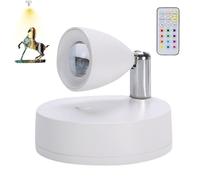 Led Accent Spotlights - Rotatable Led Rechargeable Uplighting, Rechargeable Led Spotlight Indoor | Wireless Art Remote Accent Uplighting, Indoor Spotlight Battery Art Piece Uplighting for Plants