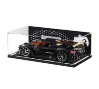 Led Acrylic Display Case Compatible with Lego Technic Koenigsegg Sadair's Spear Megacar 42232 Car Model, Dustproof Showcase with Power Adapter, Collectible Ideal Gift (No Model Included)