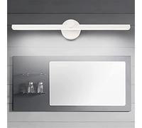 Led Acrylic Mirror Light Bathroom Waterproof Anti Fog Wall Lamp Made of Aluminum, 180 ° Rotation Make-Up Light for Bedroom, Hotel/White Light 70Cm