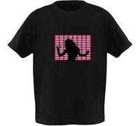 LED Activated Music T-Shirt Sound Luminous Equalizer for Adults and Kids Big Sizes Novelty Clothing Party DJ Music Show Wear(4XL, No10)