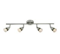 LED Adjustable Ceiling Spotlight Chrome Plate Quad GU10 Kitchen Bar Downlight