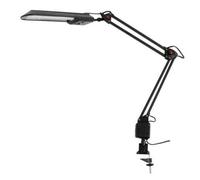 LED Adjustable Desktop Table 5W Lamp Desk Clamp Edge Fixture On Switch Black Reading Studying Inspection Work Office Neutral White 4000K 400lm Lumens Heron Table Lamp Light